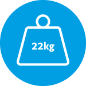 Weight Icon 22kg