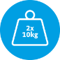 Weight Icon 2x 10kg