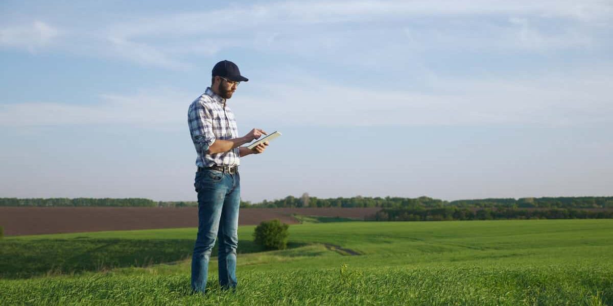 Farmer On phone